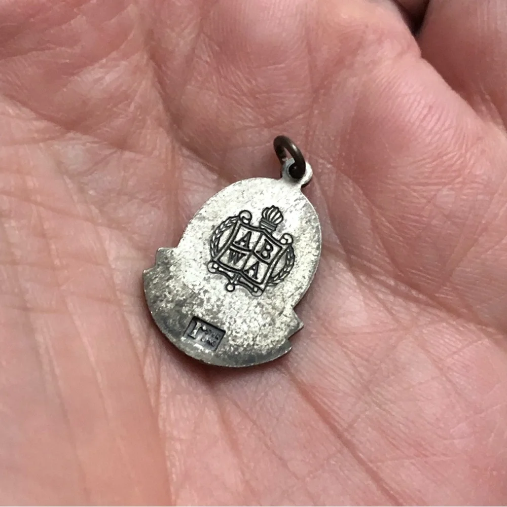 🦄 ⚡️💜 SALE Vtg sterling Chairman pendant/charm ABWA American Business Women
